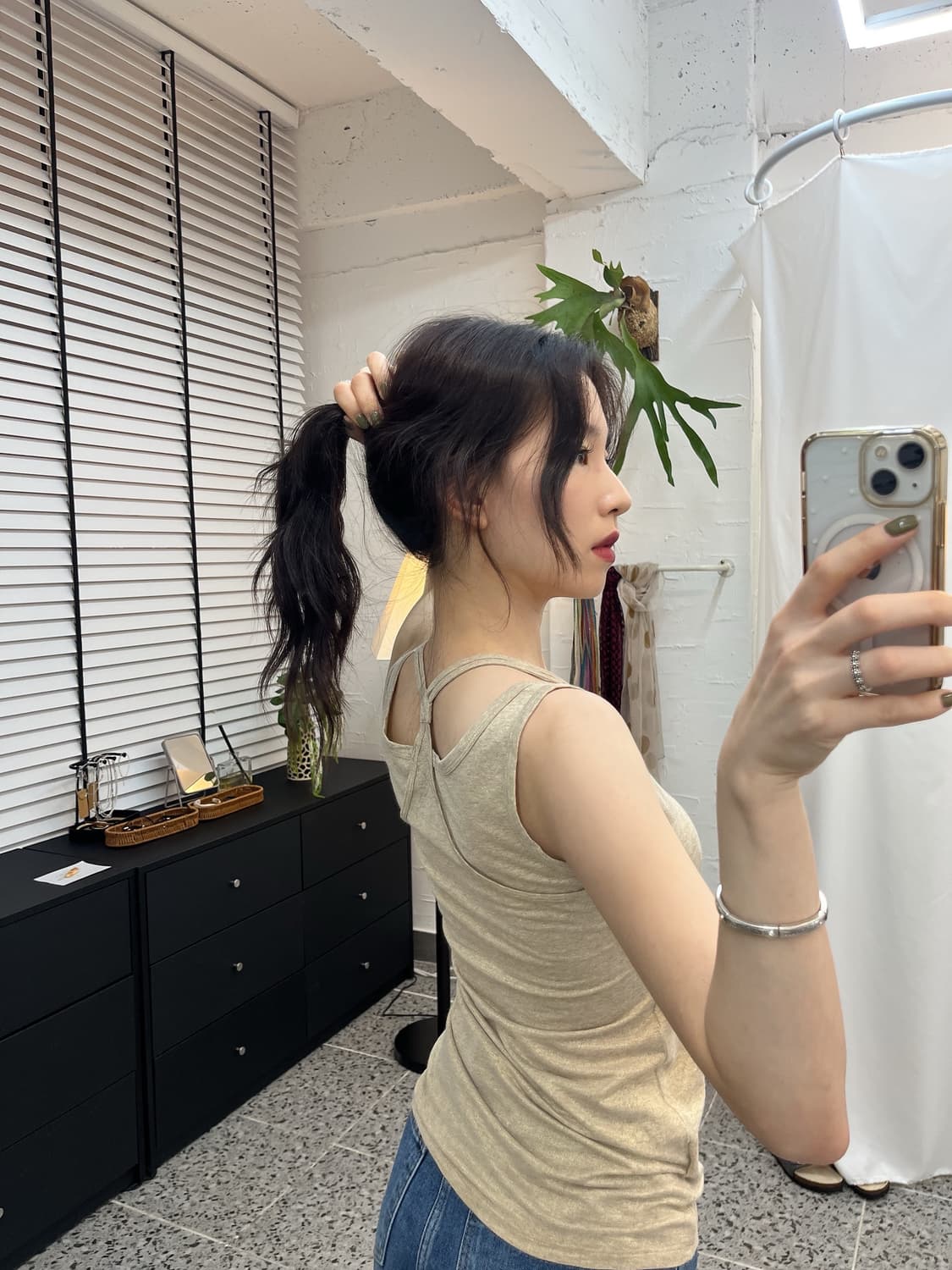 골드 투라인 슬리브리스 상품이미지1