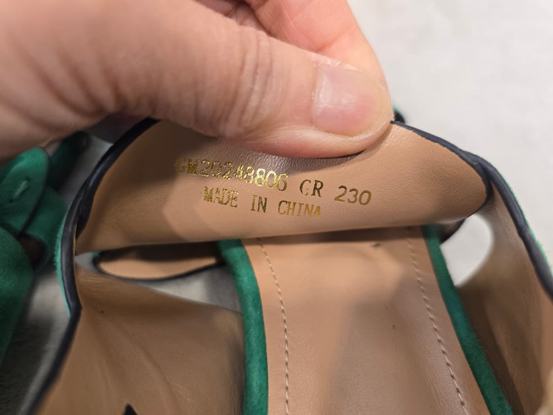 가이거 GEIGER 그린 스웨이드 프렌지 샌들 230 상품이미지8