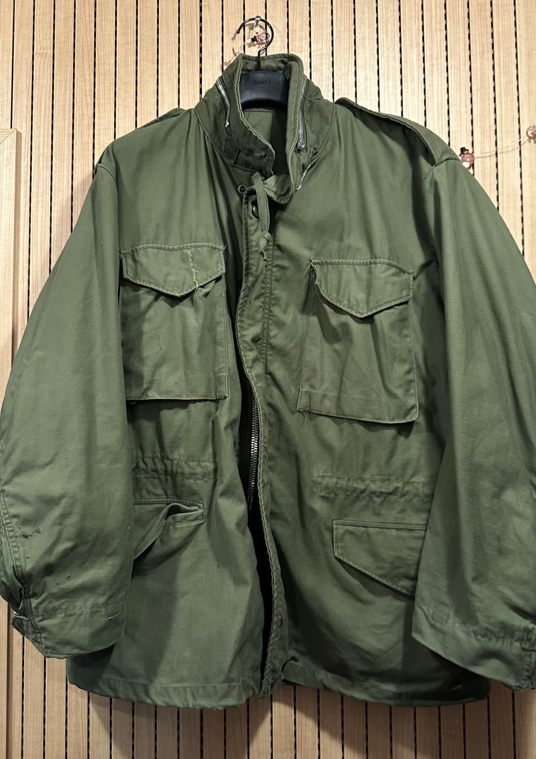 [2세대/오리지널] M65 필드자켓 2세대 은지퍼 Large 레귤러 상품이미지1