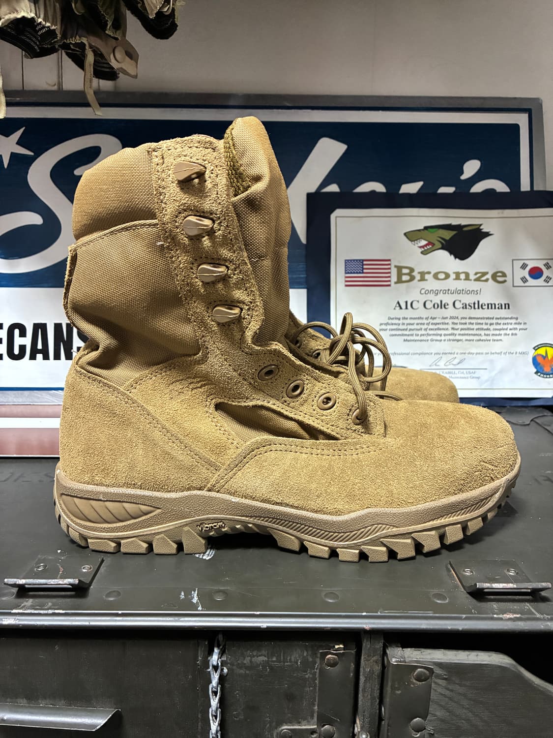 미군 베르빌 군화 (285mm) 비브람 밀리터리 텍티칼 부츠 안전화 상품이미지3