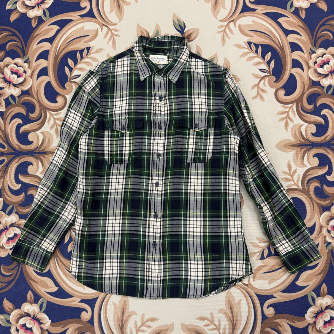 (S)폴로 랄프로렌 데님앤 서플라이 투포켓 체크셔츠 상품이미지1