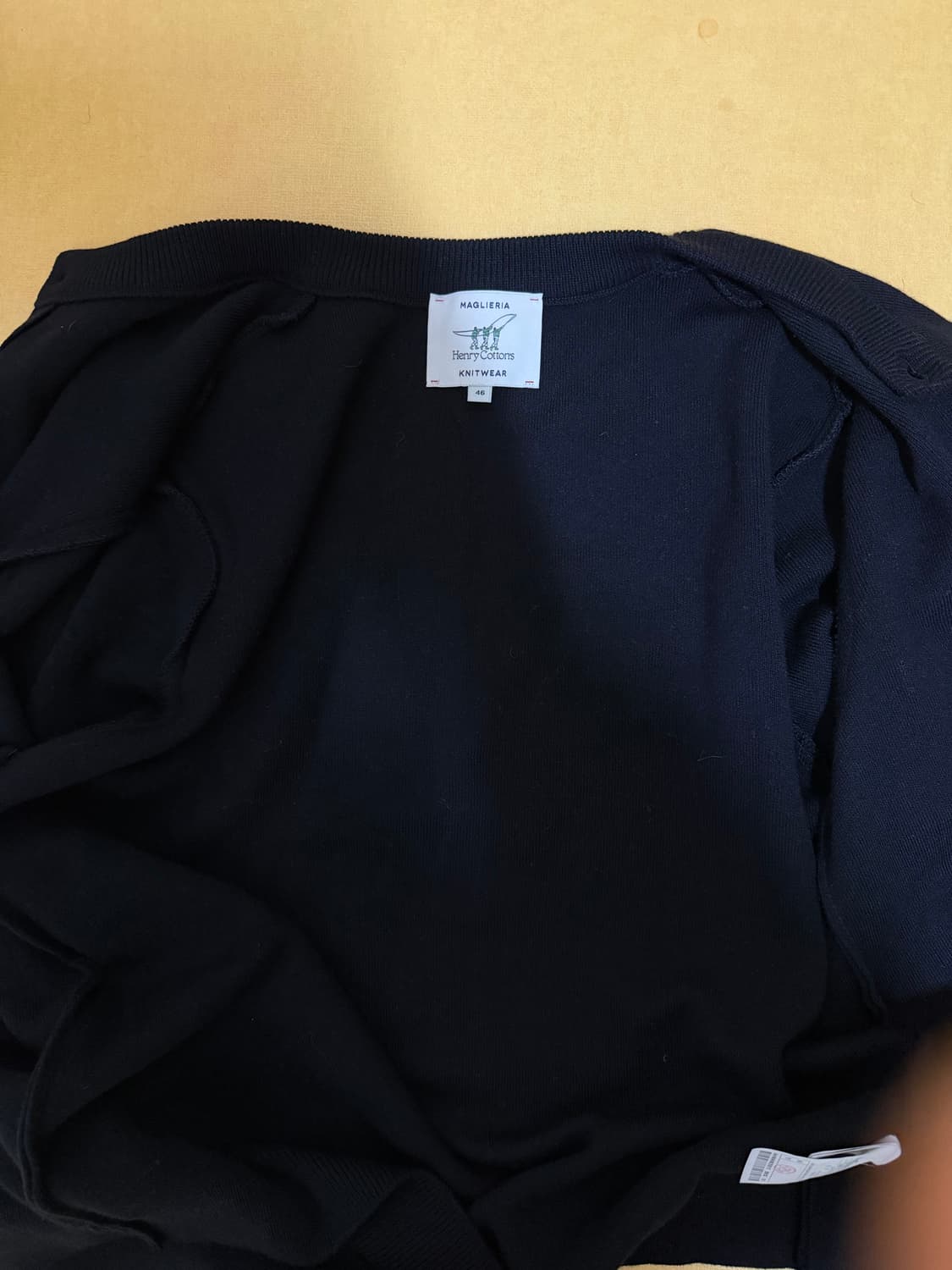 헨리코튼 라운드넥 가디건 블랙 (95) 상품이미지8