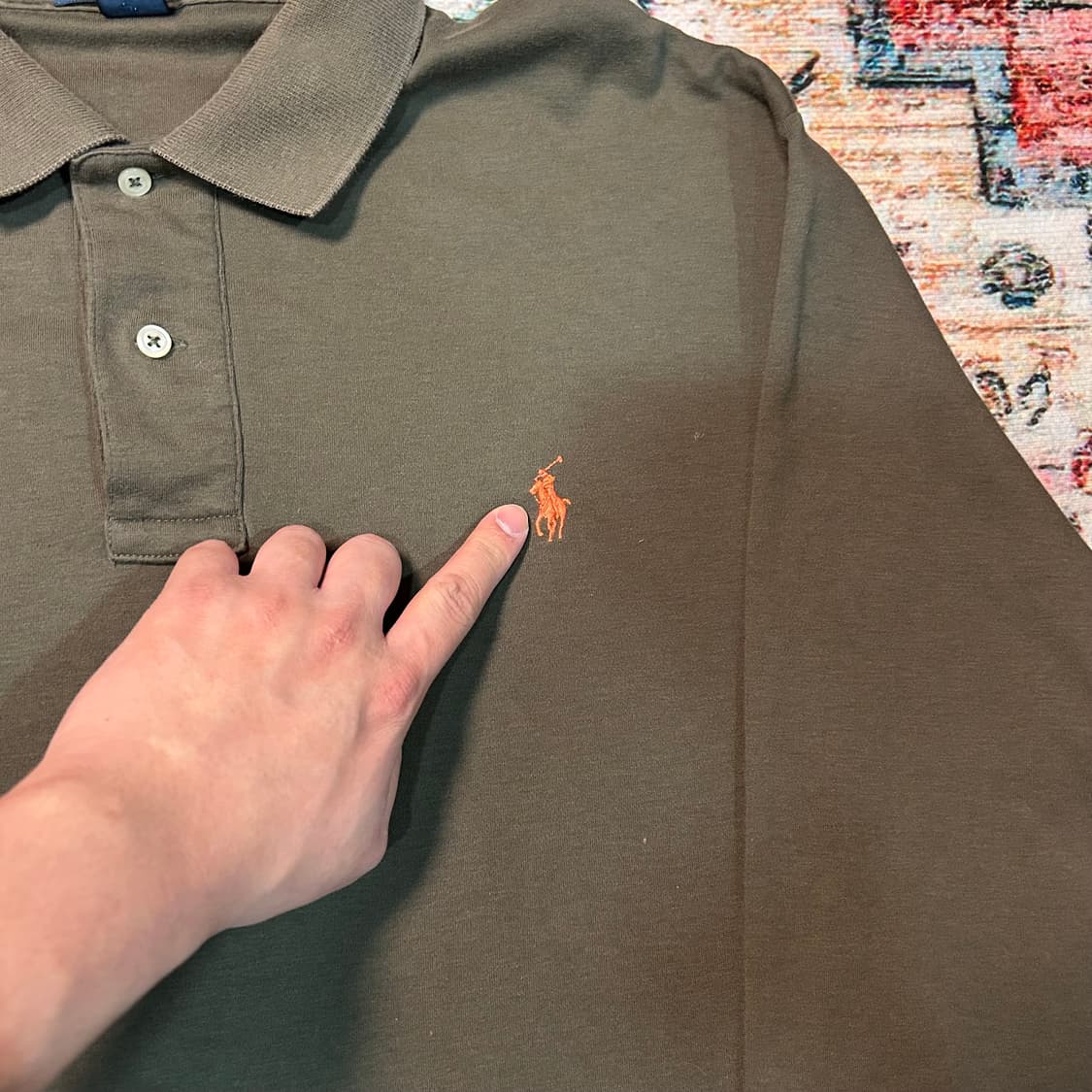 [XL] 폴로 랄프로렌 올리브 그린 카라티 상품이미지2