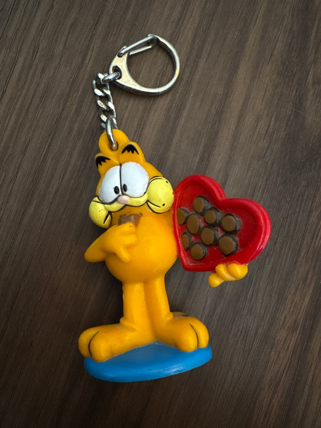 빈티지 가필드 발렌타인하트 초콜릿 키링  상품이미지1