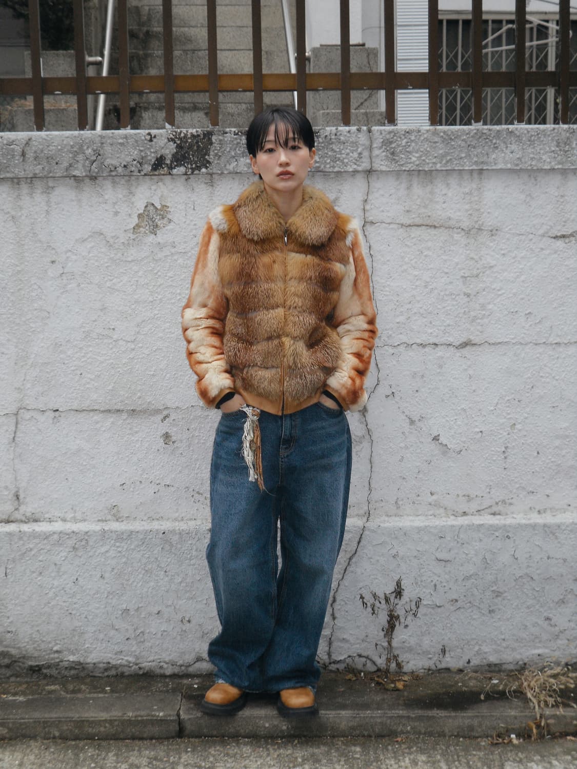 피에르 발망 레드폭스 퍼 자켓 상품이미지1