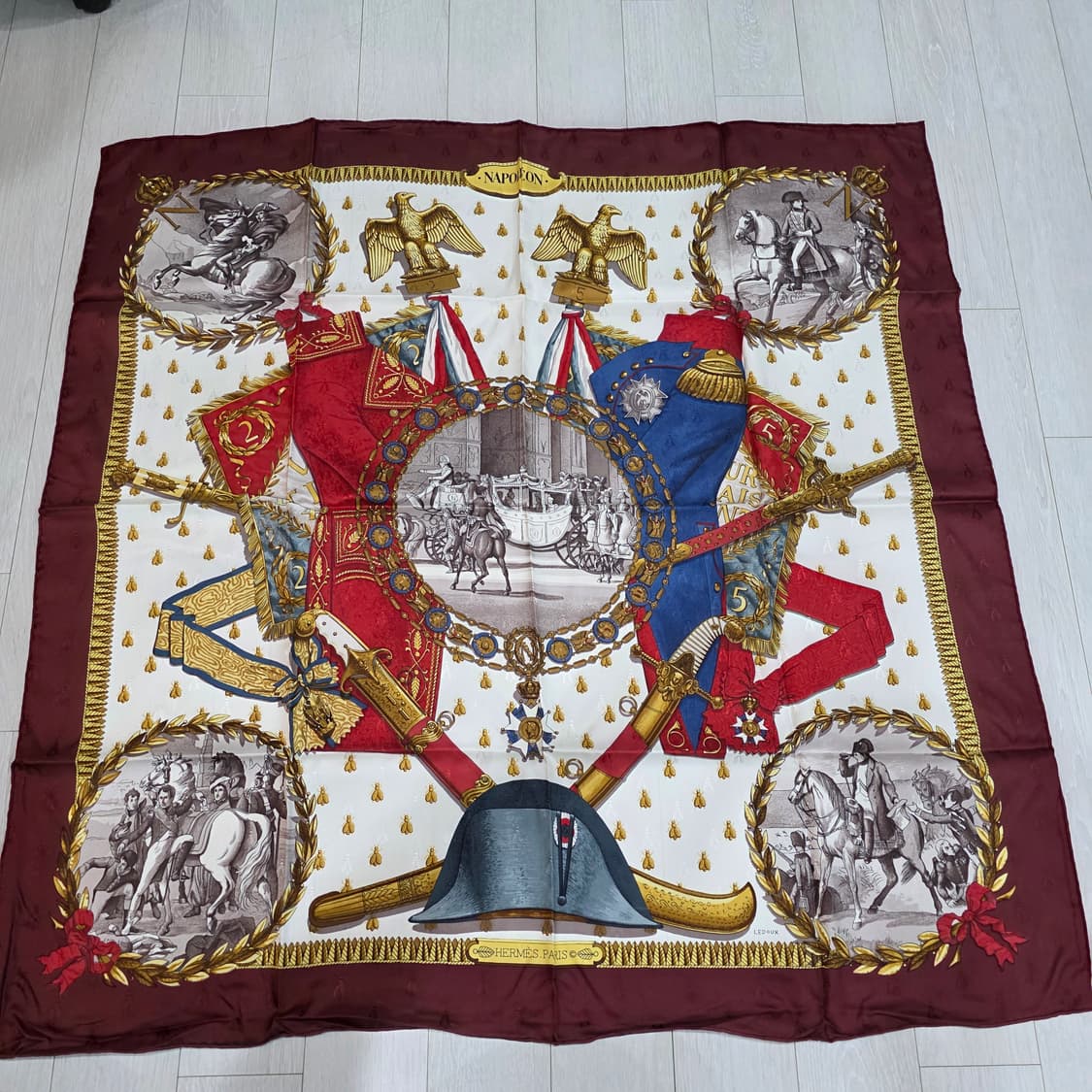 에르메스 까레90 나폴레옹 버건디  상품이미지1