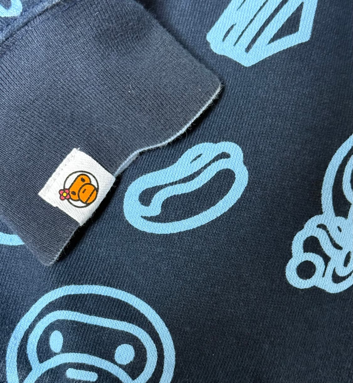 베이프 마일로 정크푸드 스카이블루 리버시블 양면 후드집업 상품이미지6