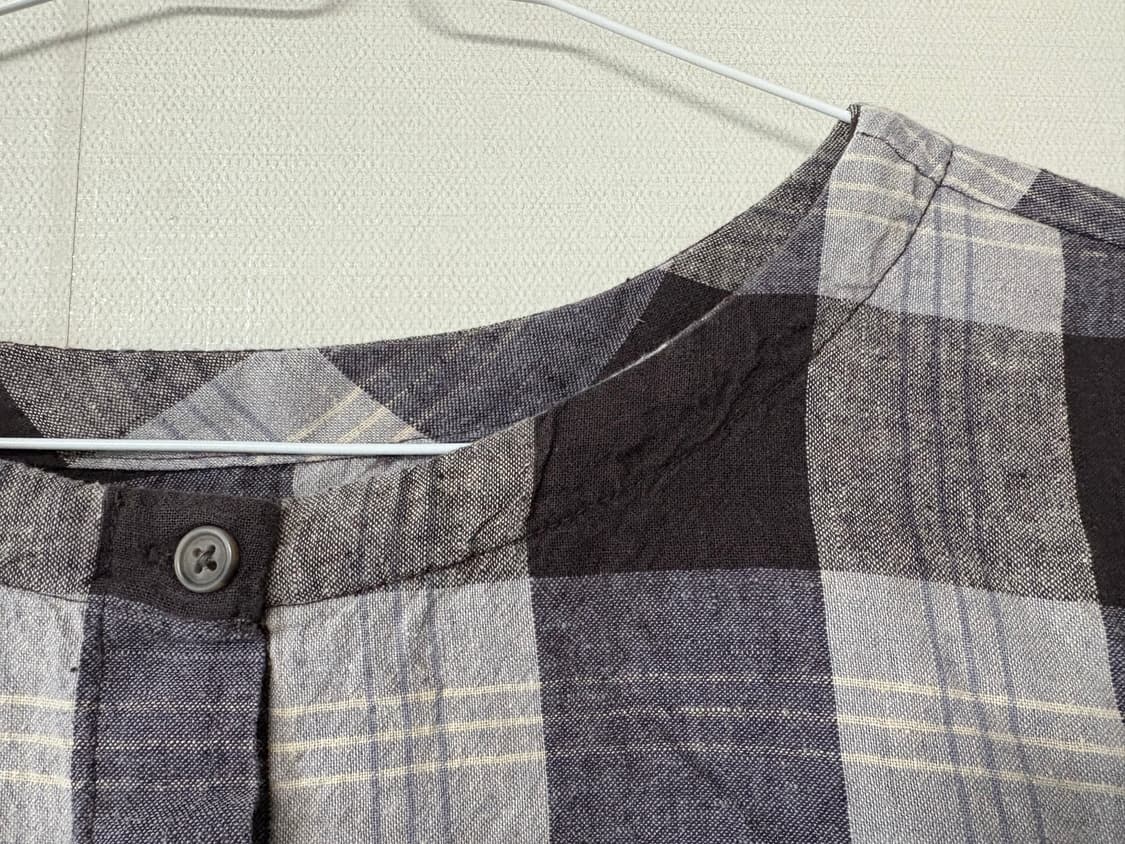 체크 원피스 아우터+치마바지 상품이미지2