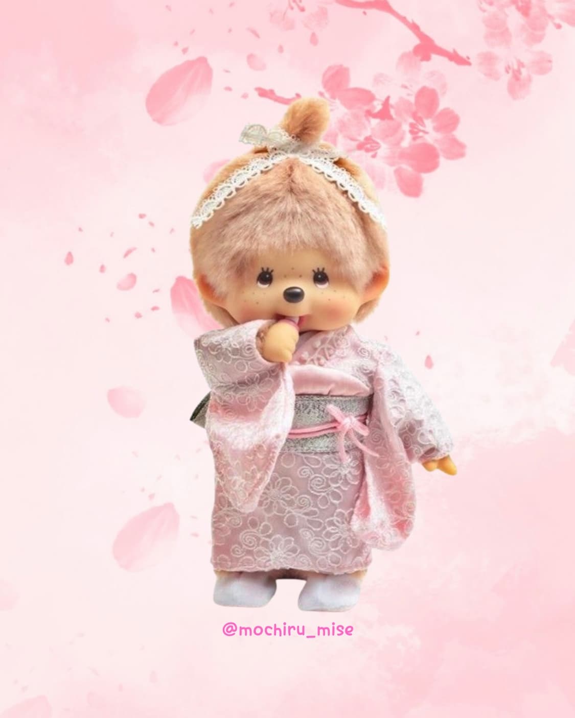 🎀🌸 SEKIGUCHI PINK KIMONO MONCHHICHI 🪽 상품이미지1