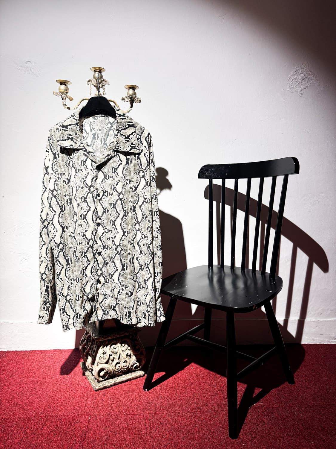 Python Pattern Oversized Shirt 상품이미지1