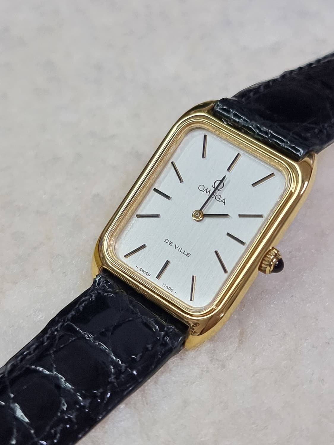 오메가 드빌 실버 다이얼 핸드와인딩 남여공용 시계 상품이미지3