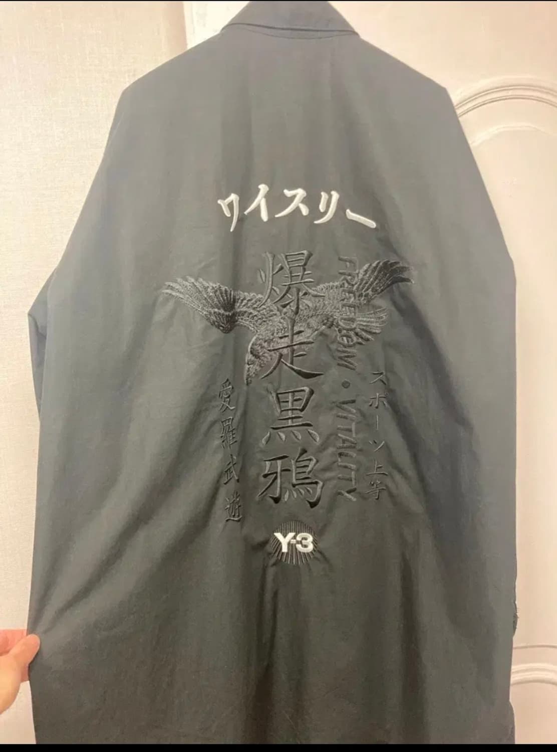 요지야마모토 y-3 까마귀 폭주족 셔츠 crft M사이즈 상품이미지2