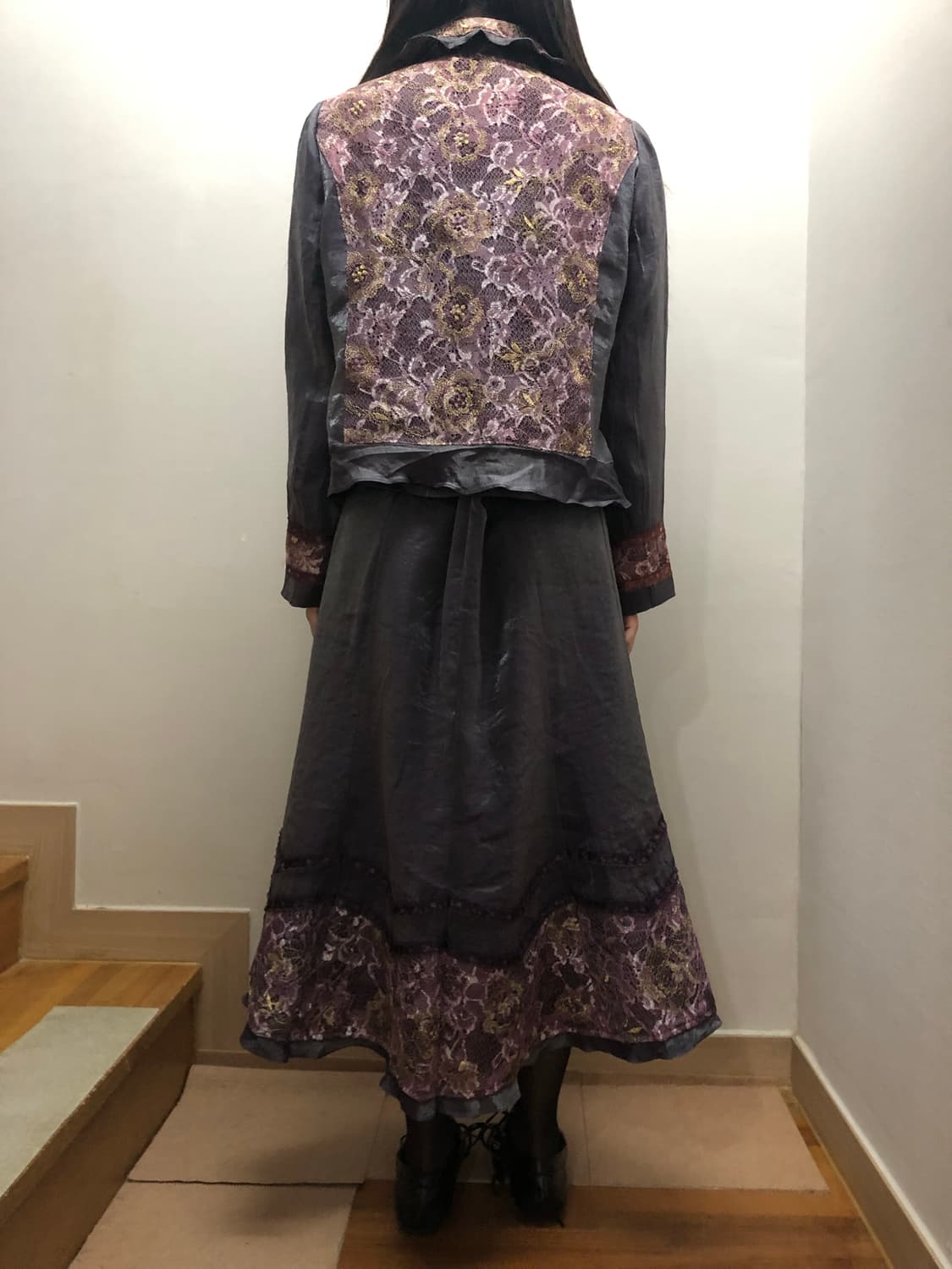 빈티지 퍼플 오리엔탈 셋업 상품이미지10