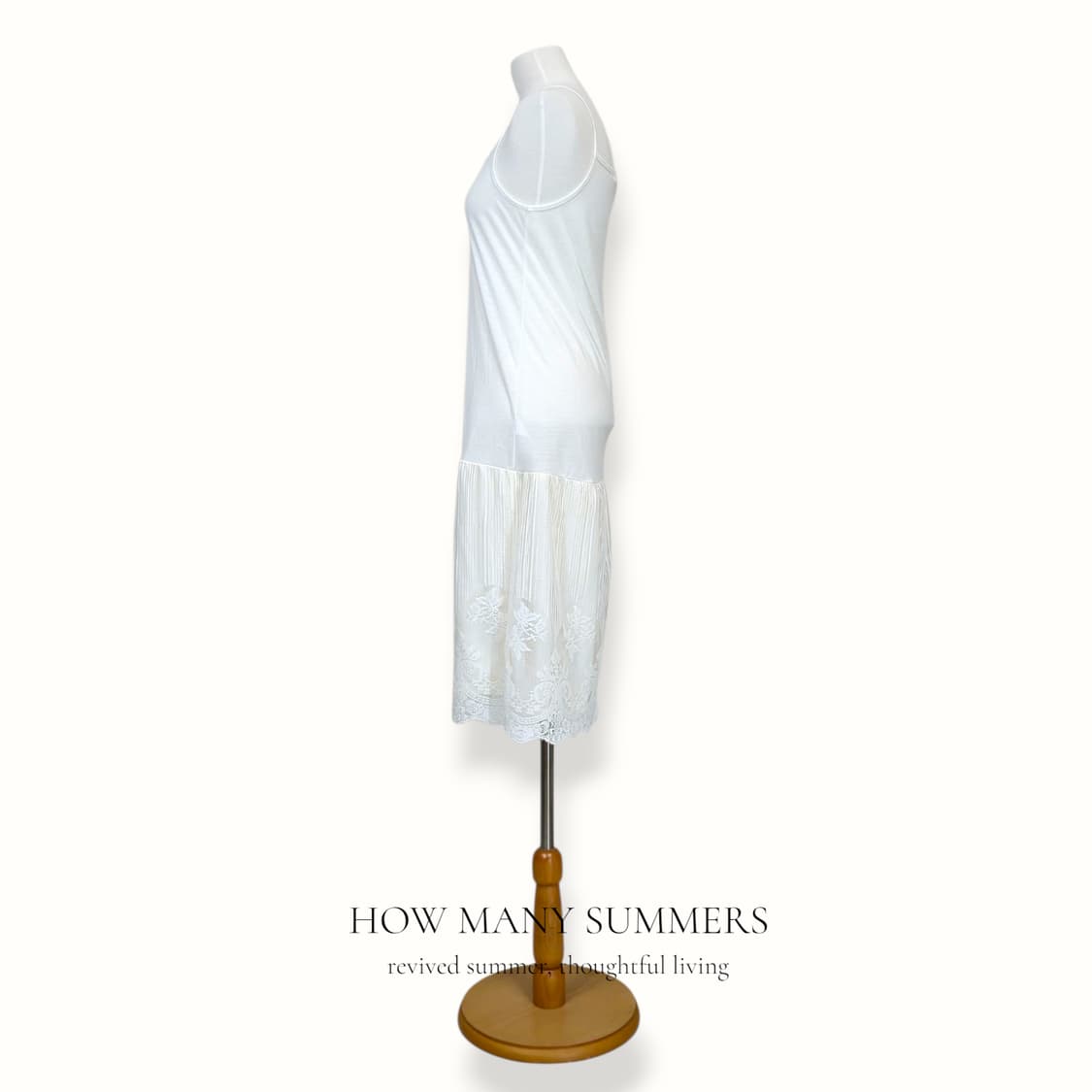 칼리타 레이스 플리츠 나시 원피스 화이트 M 슬립 이너 뷔스티에 상품이미지2