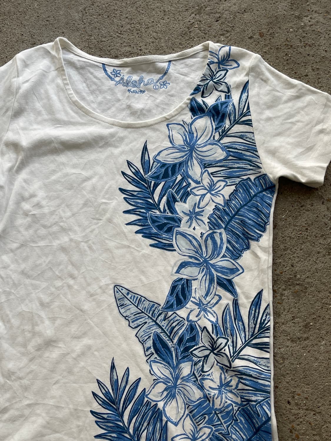 (Kahiko)blue leaf sleeve t 상품이미지2