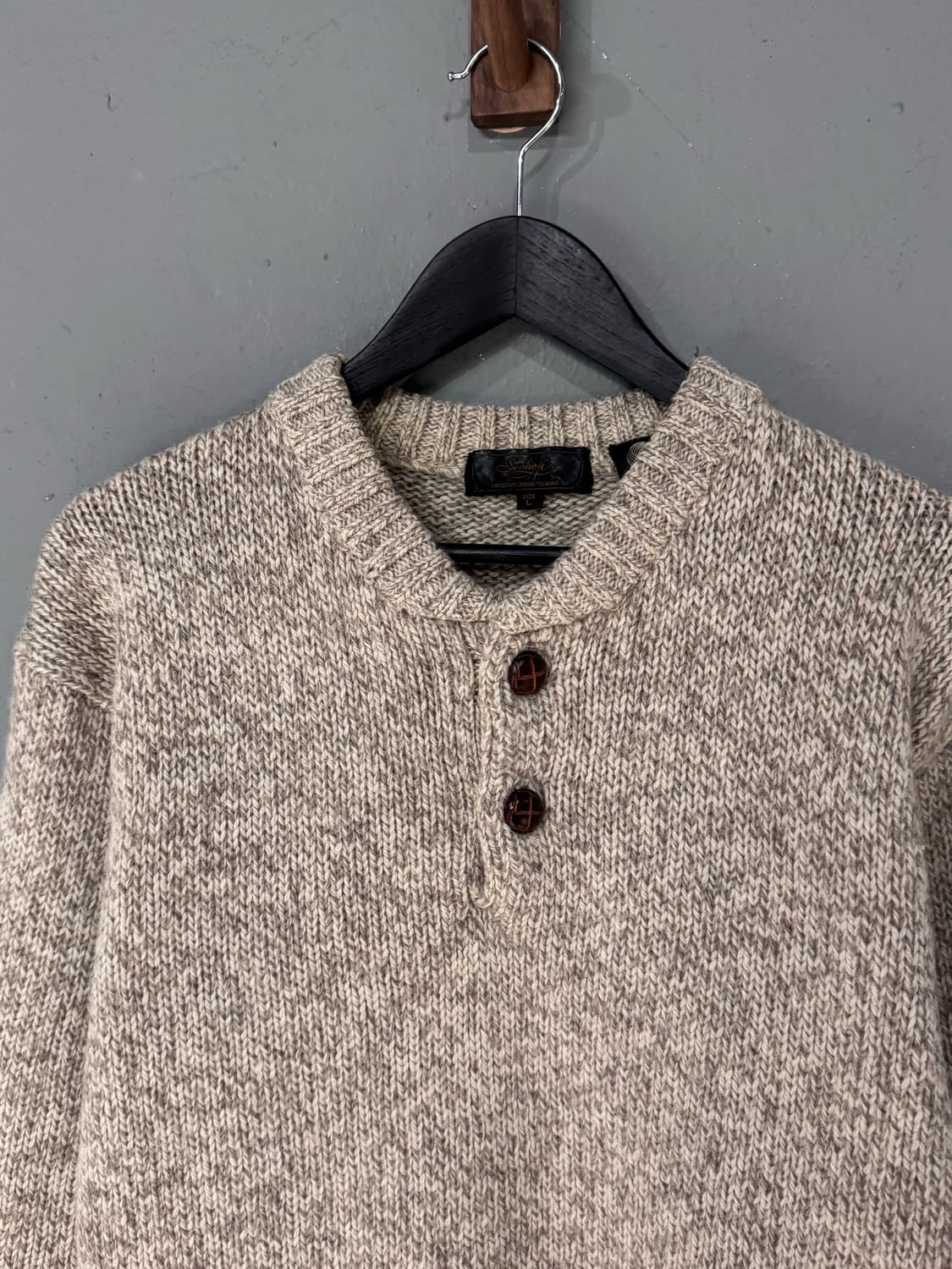 Seahop 버튼업 울 니트 스웨터  상품이미지2