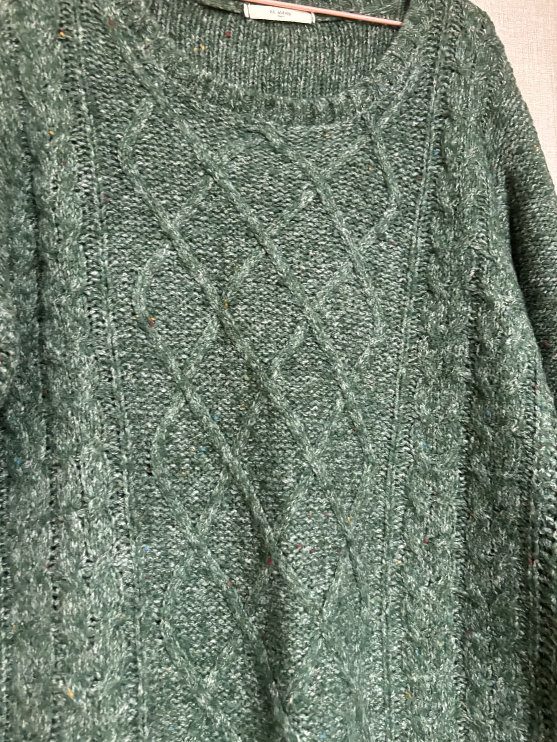 마루 빈티지 초록 폭닥 루즈핏 니트 상품이미지2