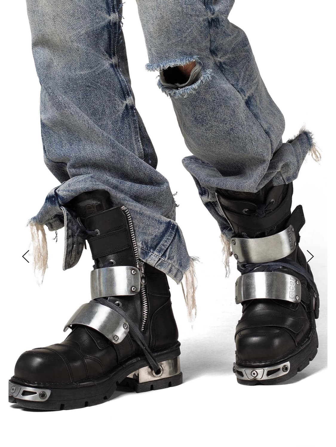 racer worldwide x new rock 블랙 부츠 38 사이즈 상품이미지1