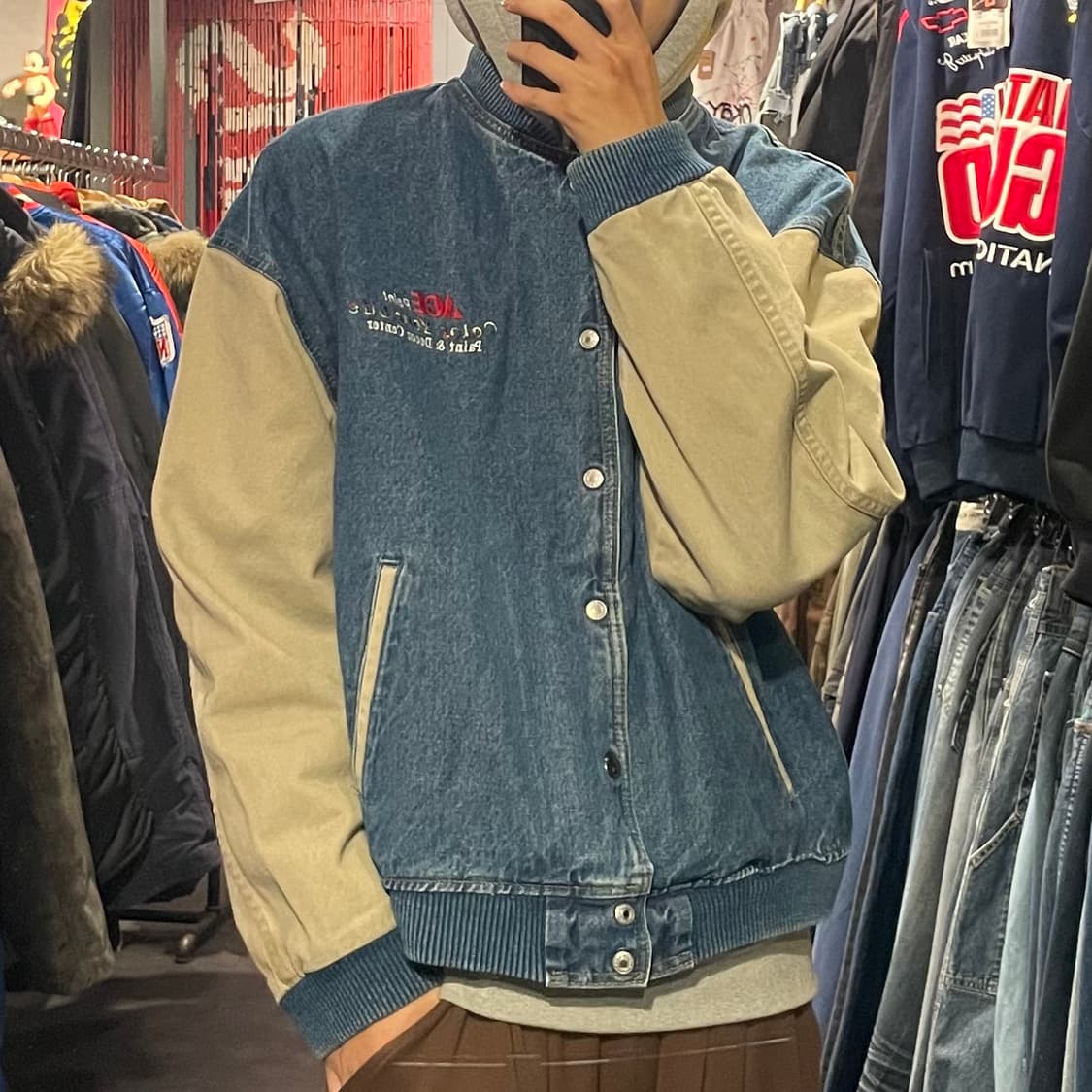 [IM] vtg 데님 바시티자켓 상품이미지4