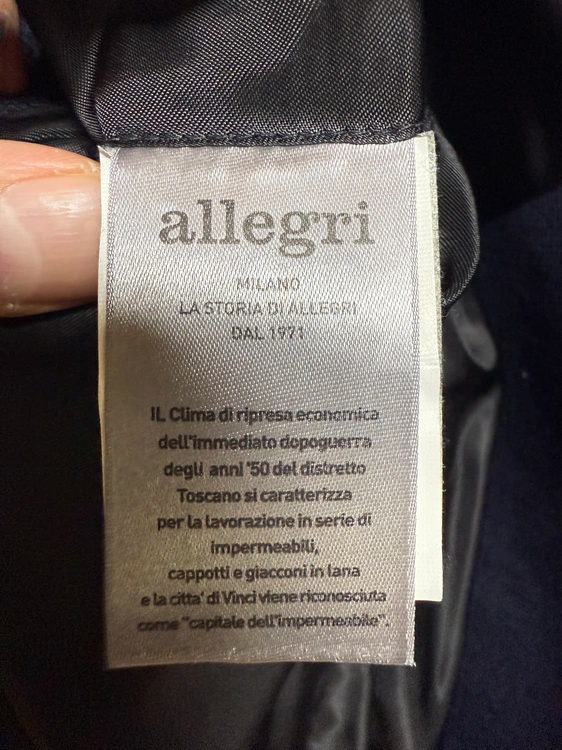 알레그리 네이비 블레이져 48사이즈 상품이미지4