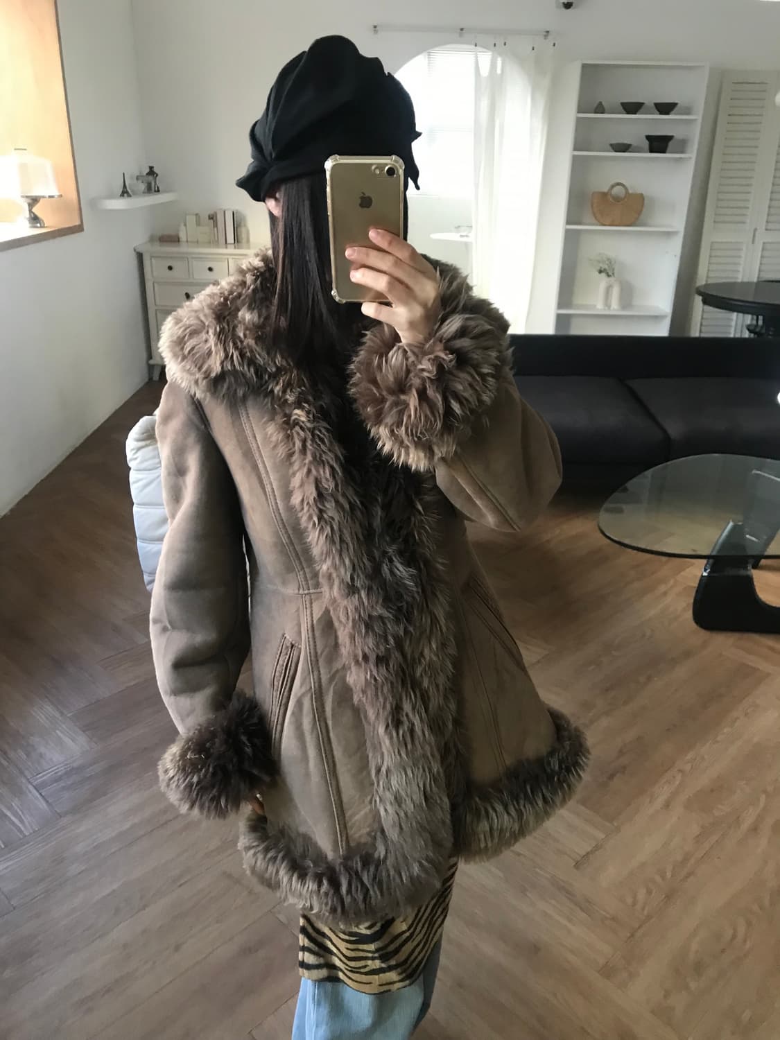 vintage shearling coat 상품이미지2