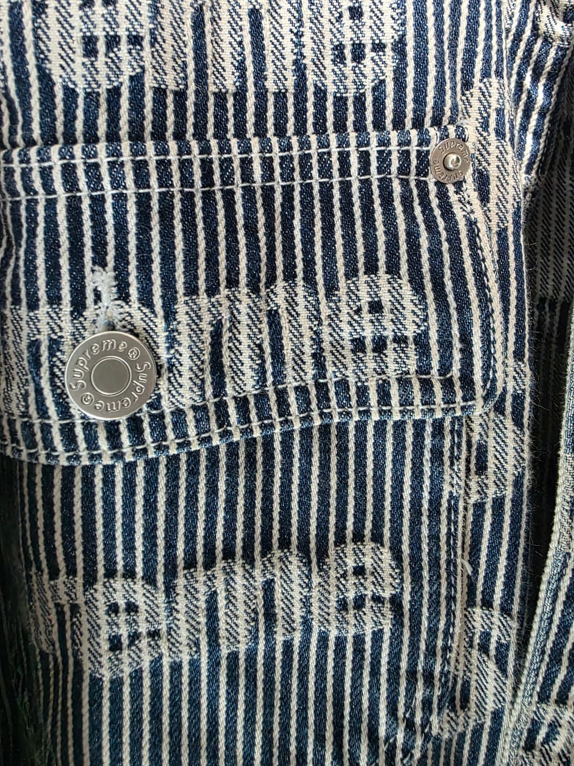 슈프림 데님 초어 트러커 자켓 스트라이프 상품이미지4