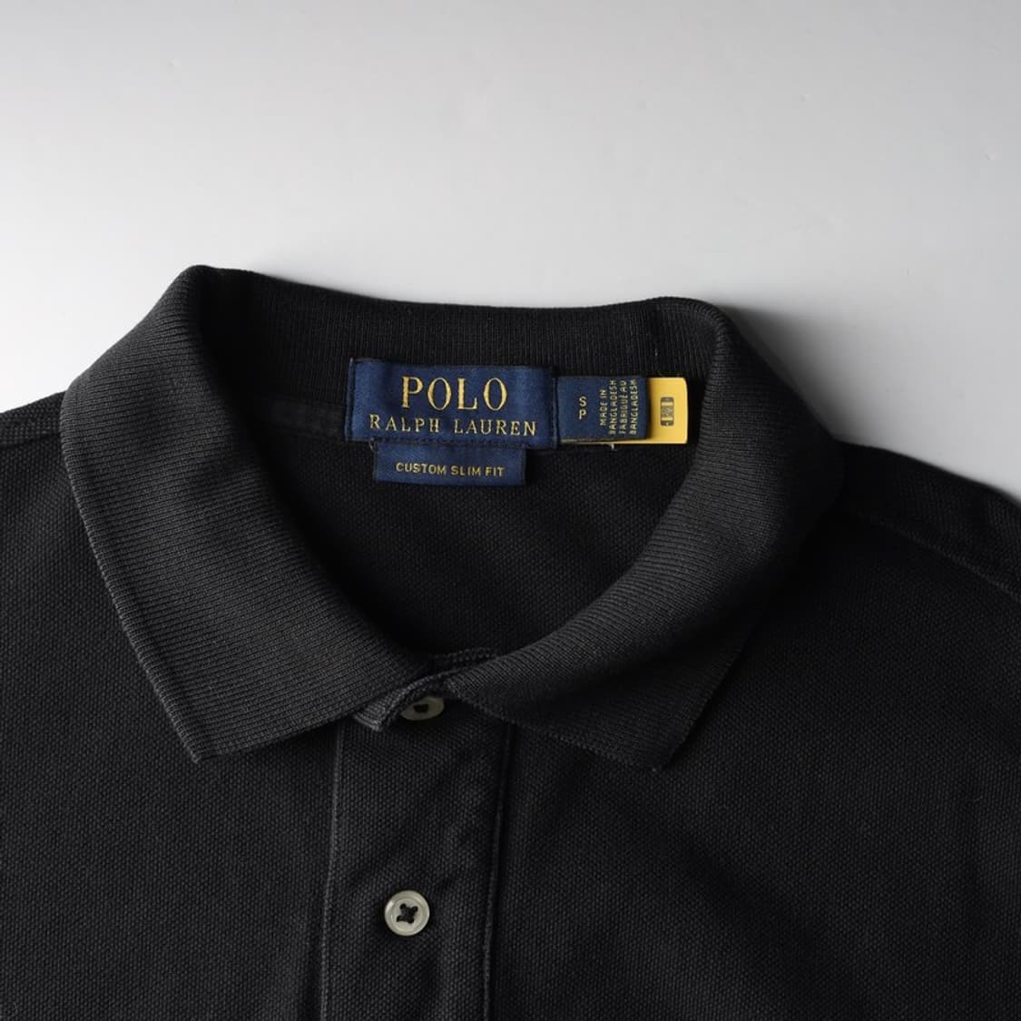 폴로 랄프로렌 블랙 피케 카라 티셔츠 S 상품이미지5