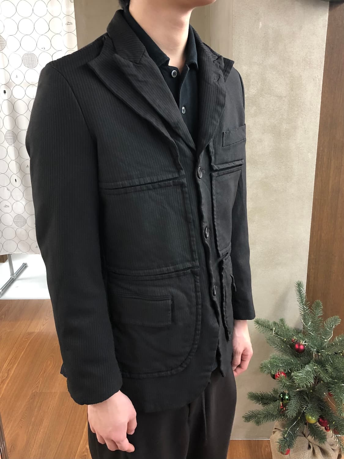 Comme des garcons homme deux 레이어드 블레이저xs 상품이미지2