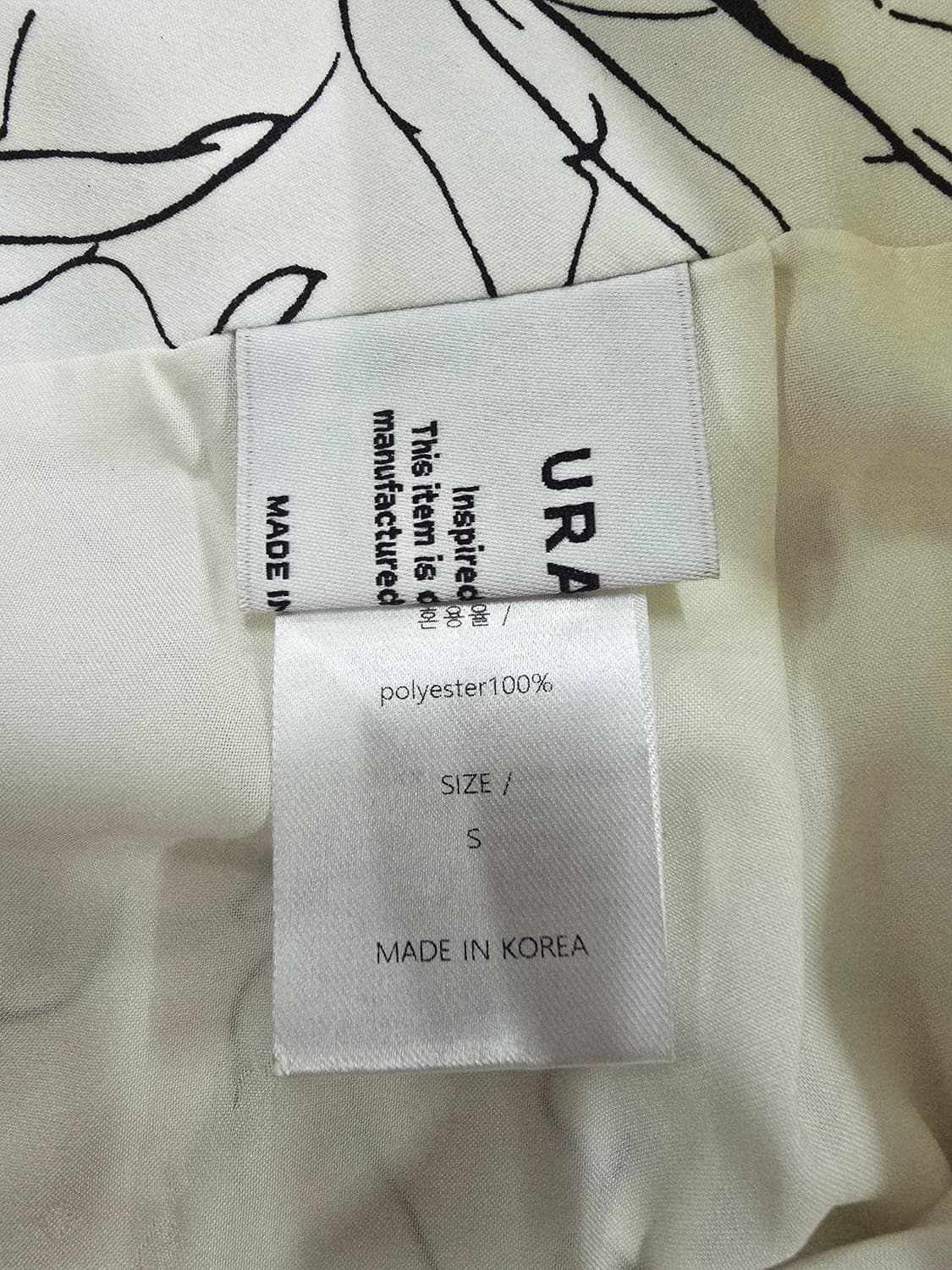 유라고 urago 아이보리 플라워 롱 스커트S 상품이미지7