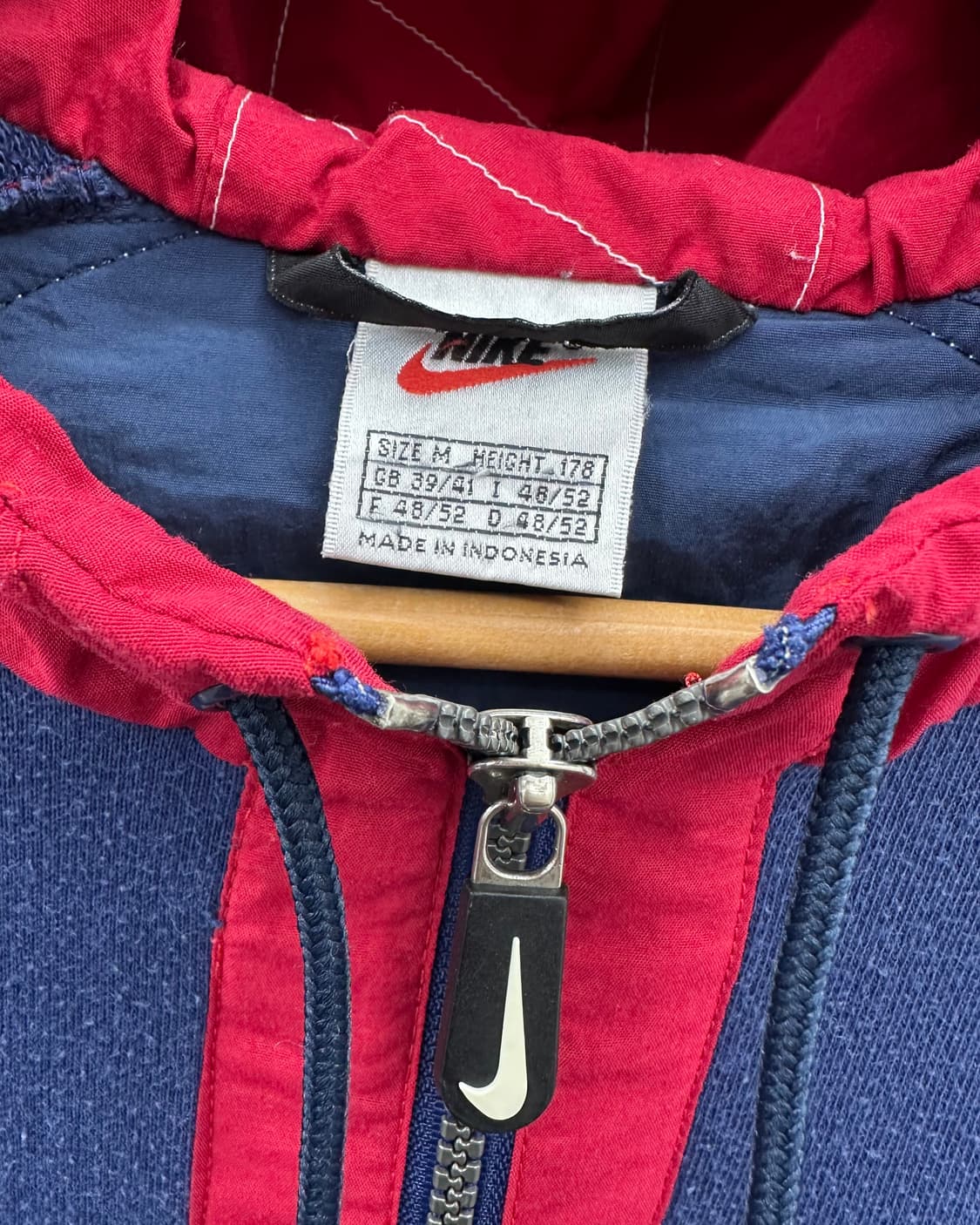 (M)90'S 나이키 반집업 후드-M1243 상품이미지2