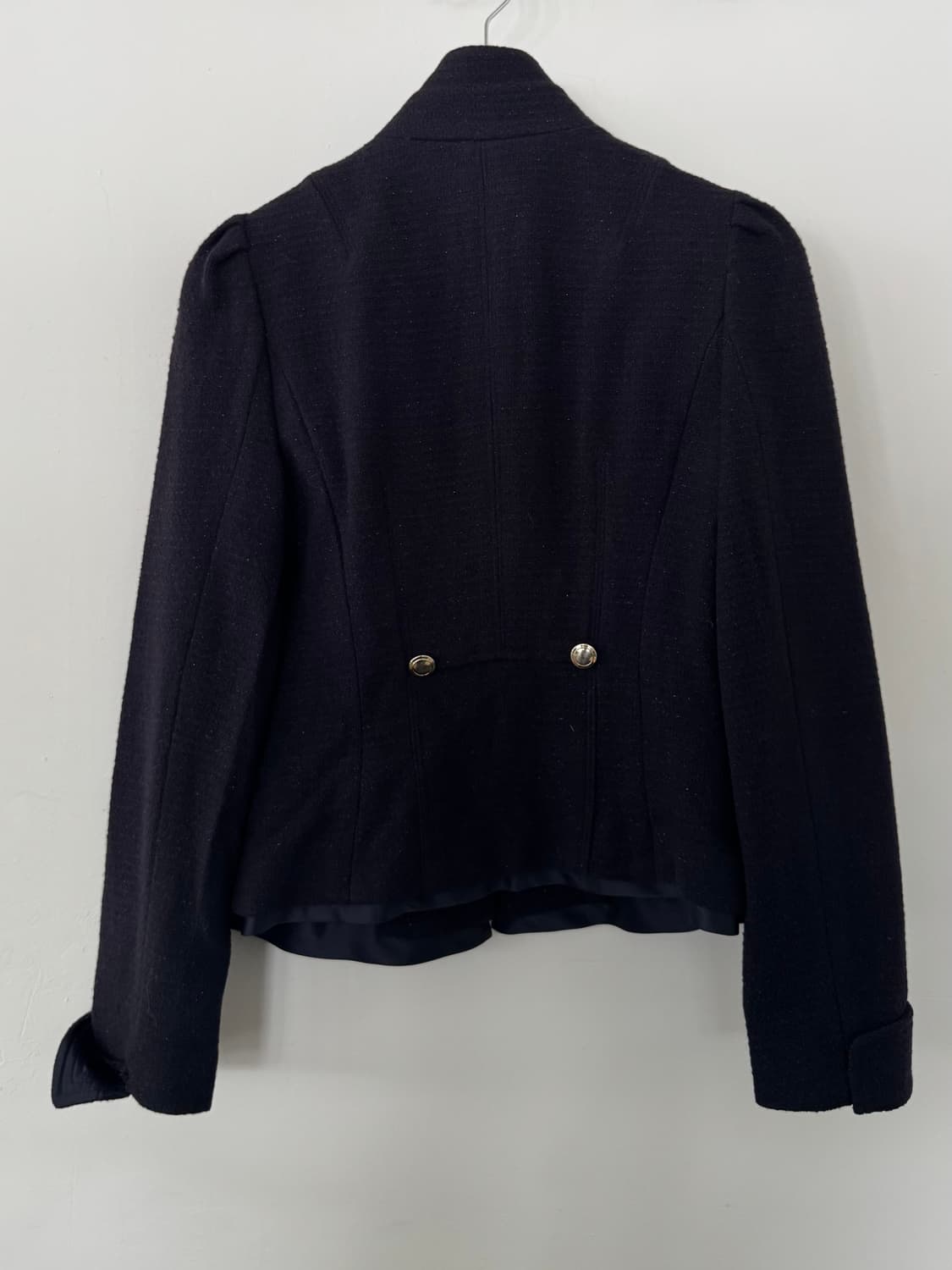 [y2k vintage] 빈티지 블랙 퍼프 숄더 자켓 상품이미지6