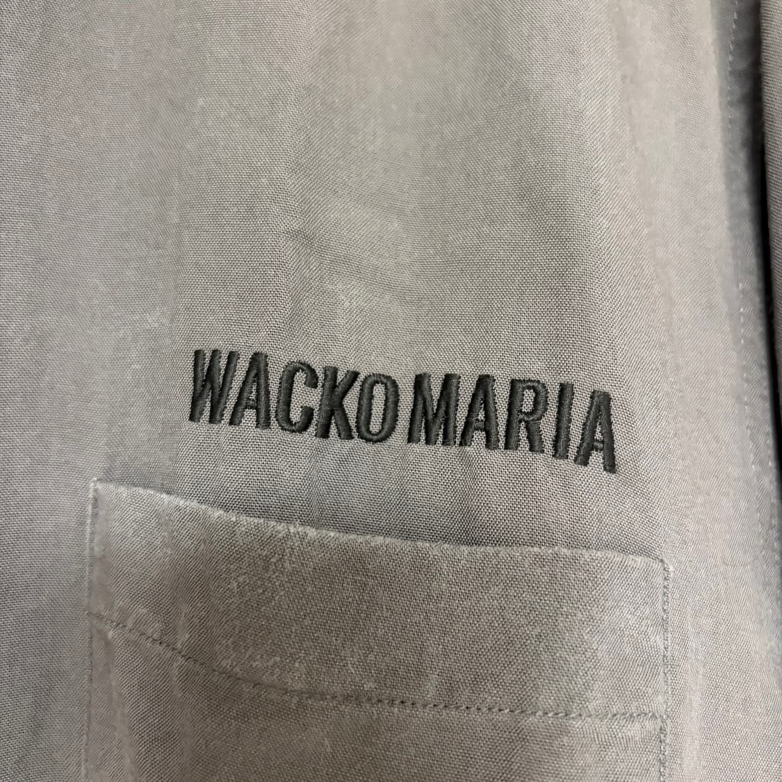 와코마리아 25SS 50’s 셔츠 하와이안 오픈 카라 셔츠 그레이 M 상품이미지4