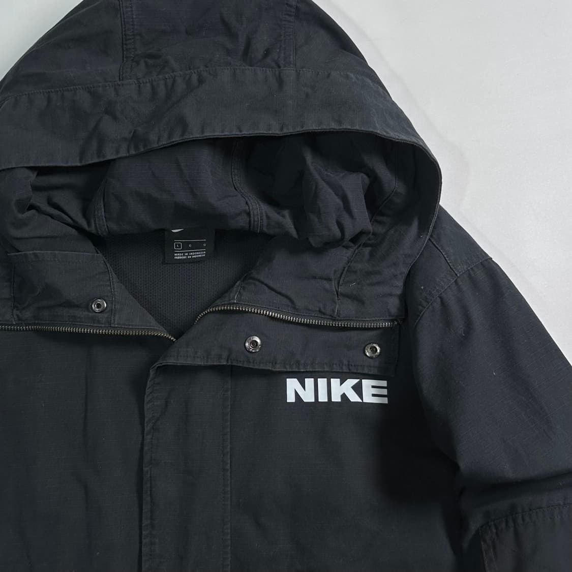 나이키 립스탑 블랙 후드 자켓   상품이미지4