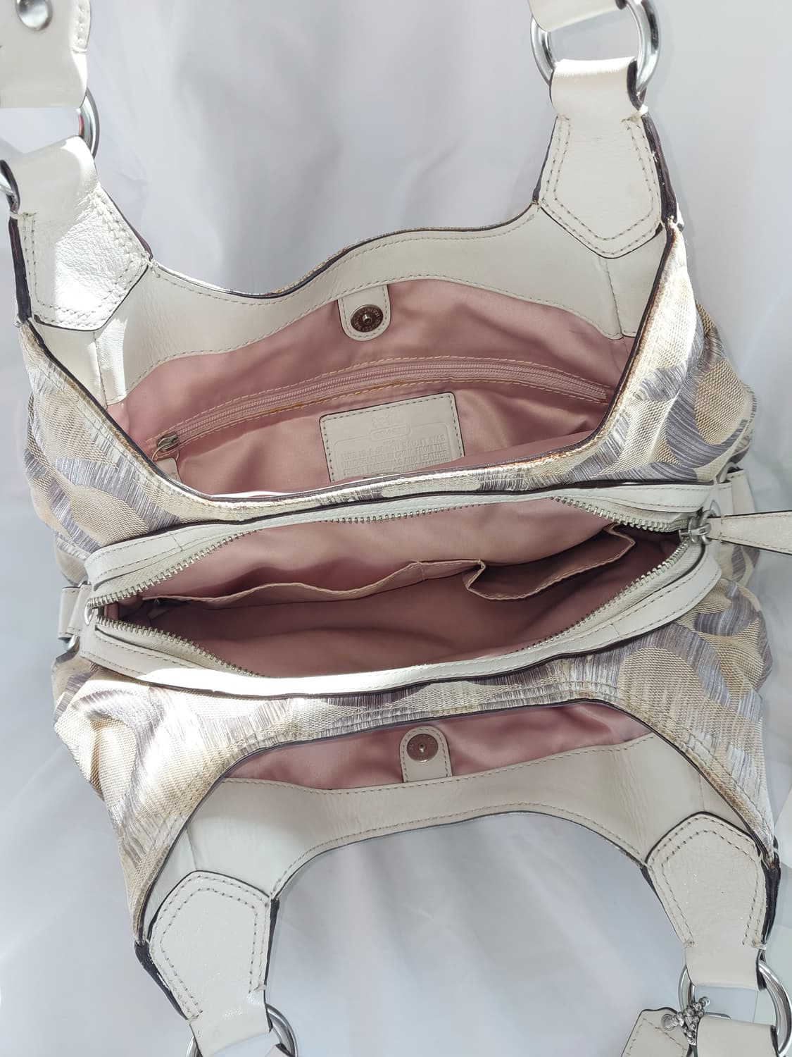 레어💟//COACH 코치 옵아트 매디슨 이카트 매기 호보백 숄더백 상품이미지6