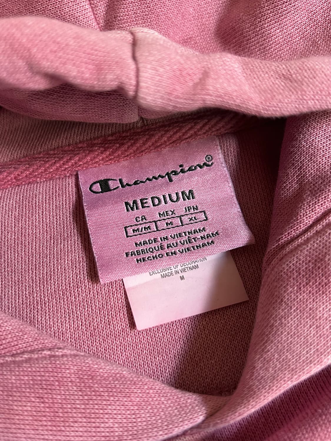 챔피온 핑크 다잉 후디 상품이미지4