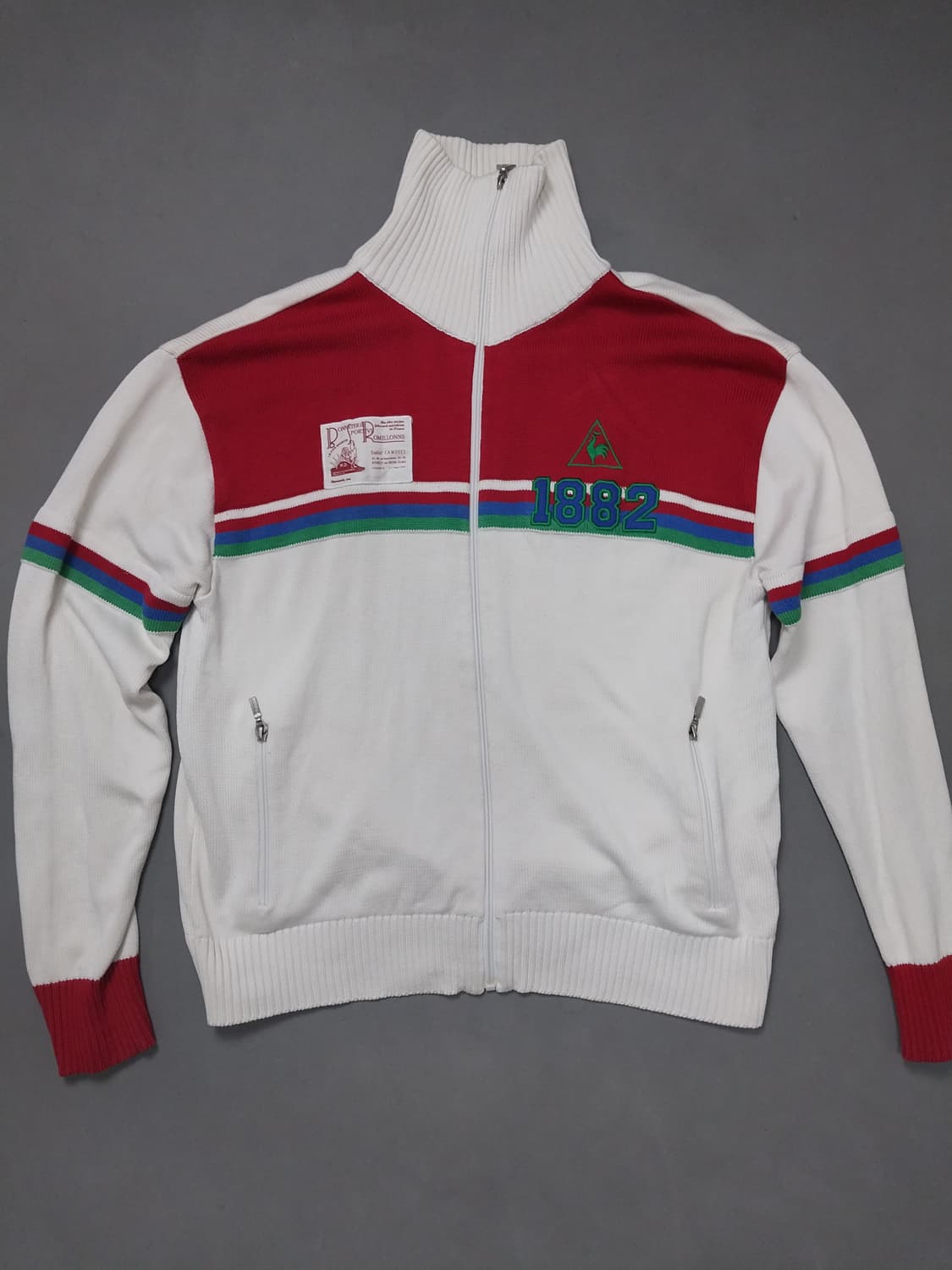 [XL] 르꼬끄 1982 헤리티지 니트 풀집업 자켓 상품이미지1