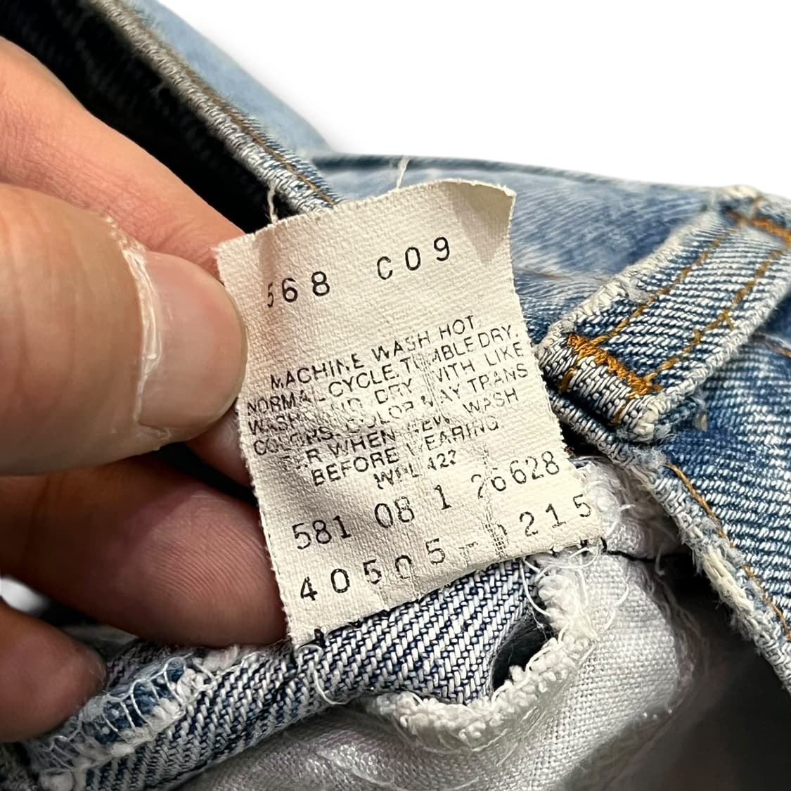 USA 리바이스 505 오렌지탭 데님팬츠y14166 상품이미지8