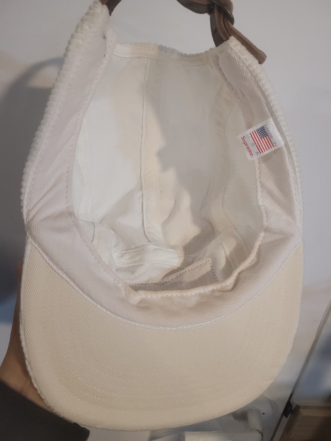 슈프림 코듀로이 캠프캡 화이트 상품이미지3