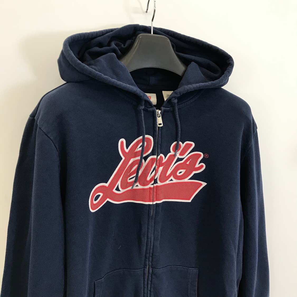 리바이스 LEVIS 레터링 로고 후드집업 [M] 상품이미지2