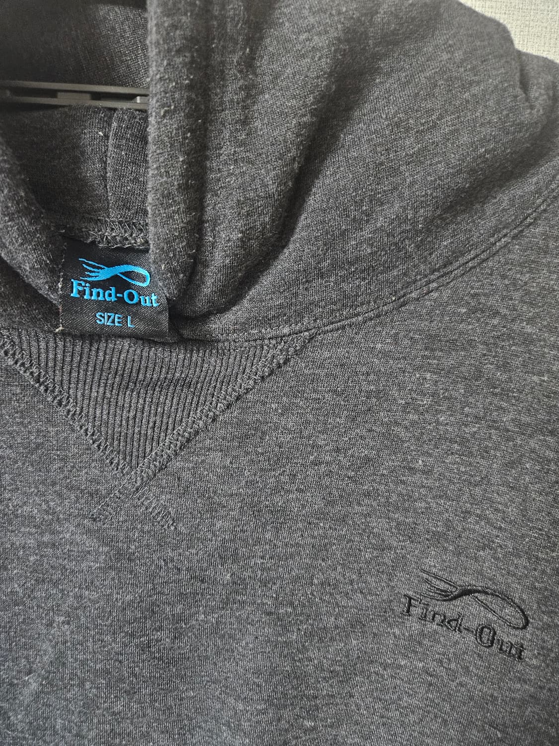 Find-Out 차콜 그레이 후드티 L 상품이미지3