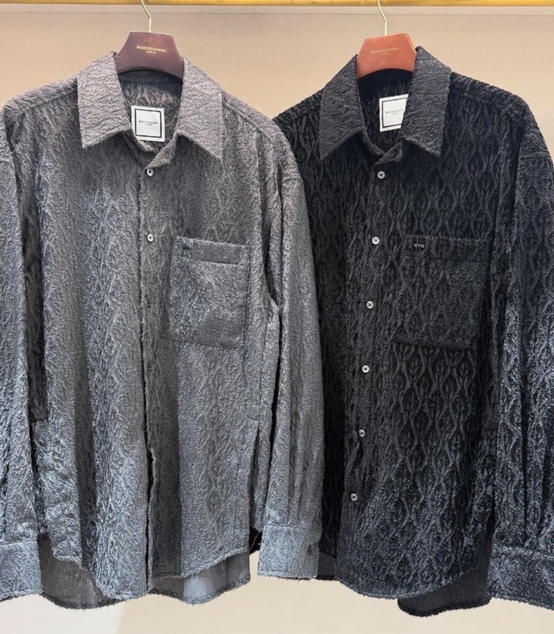 우영미 25F/W 피콕셔츠 블랙 46사이즈 상품이미지1