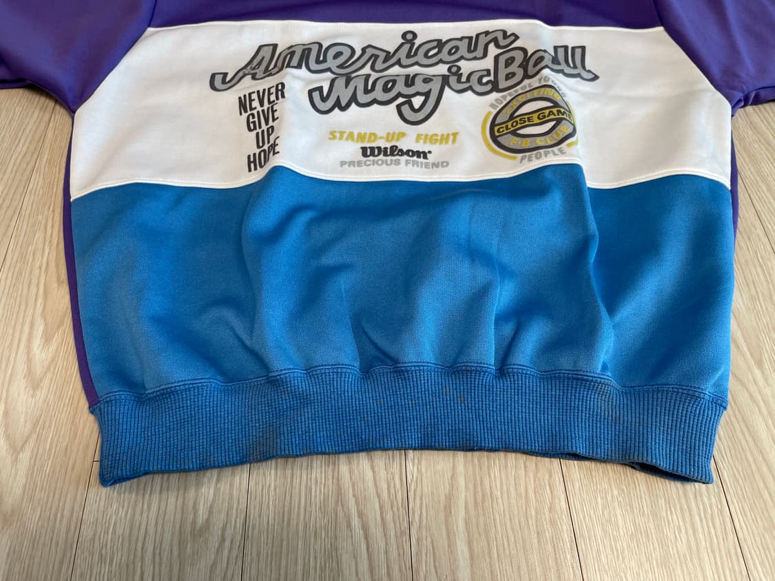 윌슨 90s 올드 스웻셔츠 맨투맨 4번 Wilson OLD 1990 XL 상품이미지3