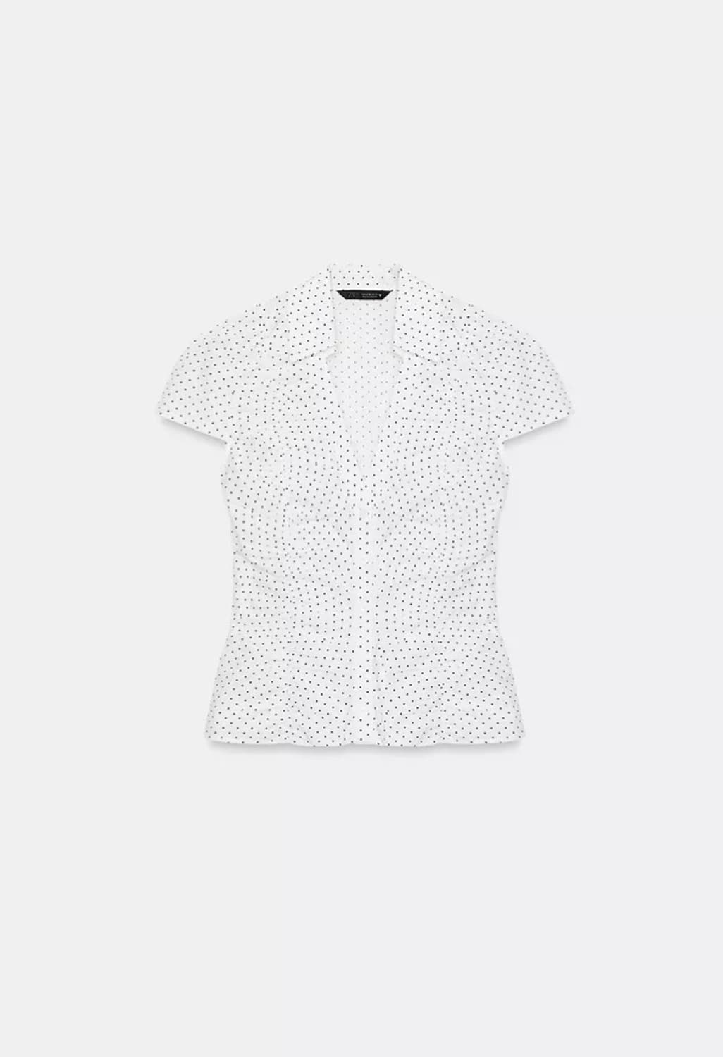 Zara 자라 도트 반팔 셔츠 xs 상품이미지6