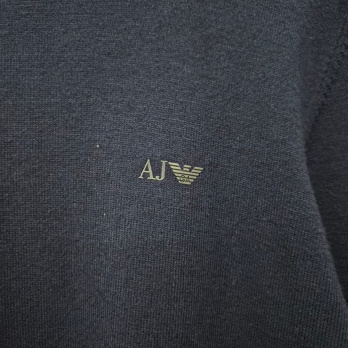 알마니 네이비 롤넥 니트 남성 M 상품이미지3