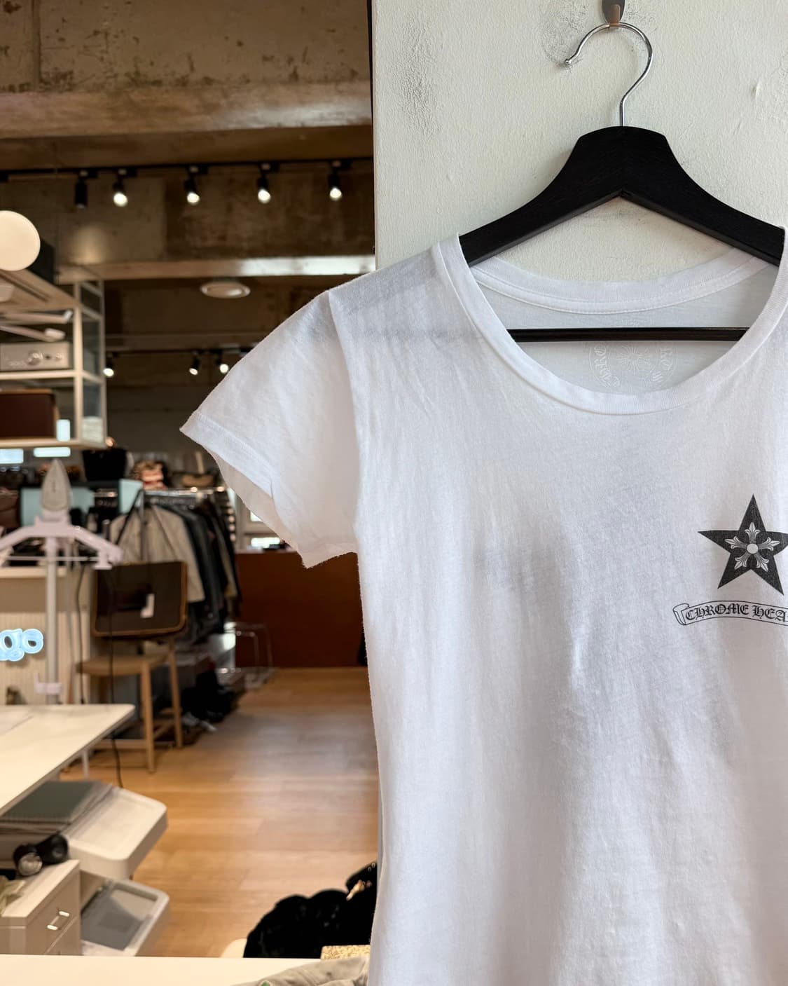 크롬하츠 화이트 스타포인트 로고 하프티  상품이미지4