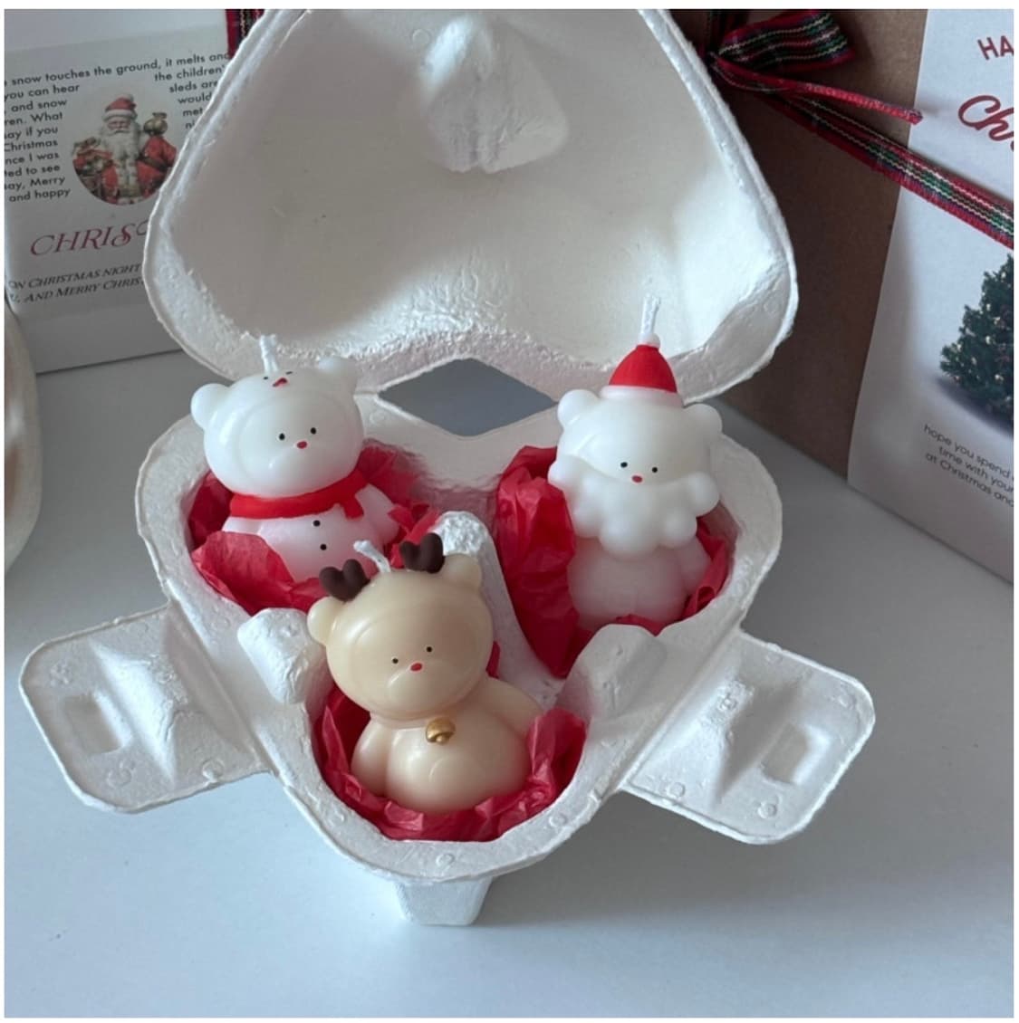 크리스마스 삼총사 캔들 홈 꾸미기 상품이미지4