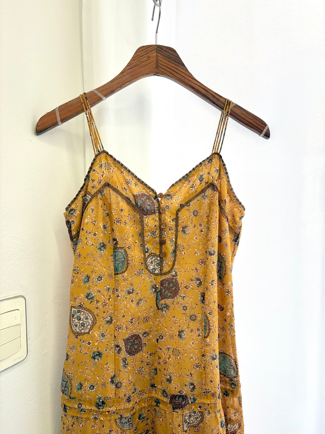 PIECE MONTEE 레이스 에스닉 페어리 히피 슬립 원피스  JPN 상품이미지2