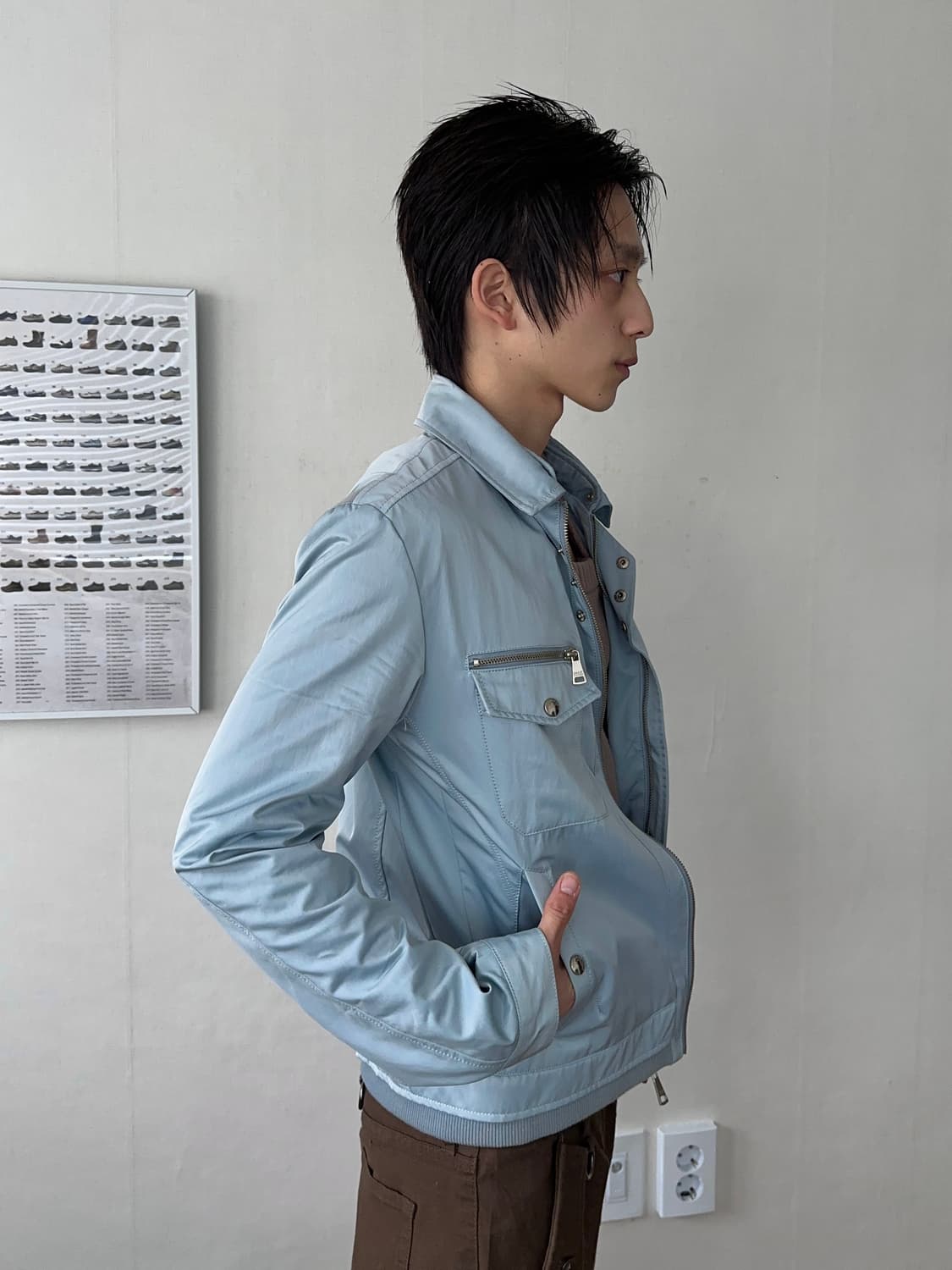 Gatsby Collection 글로시 바이커 자켓 상품이미지7