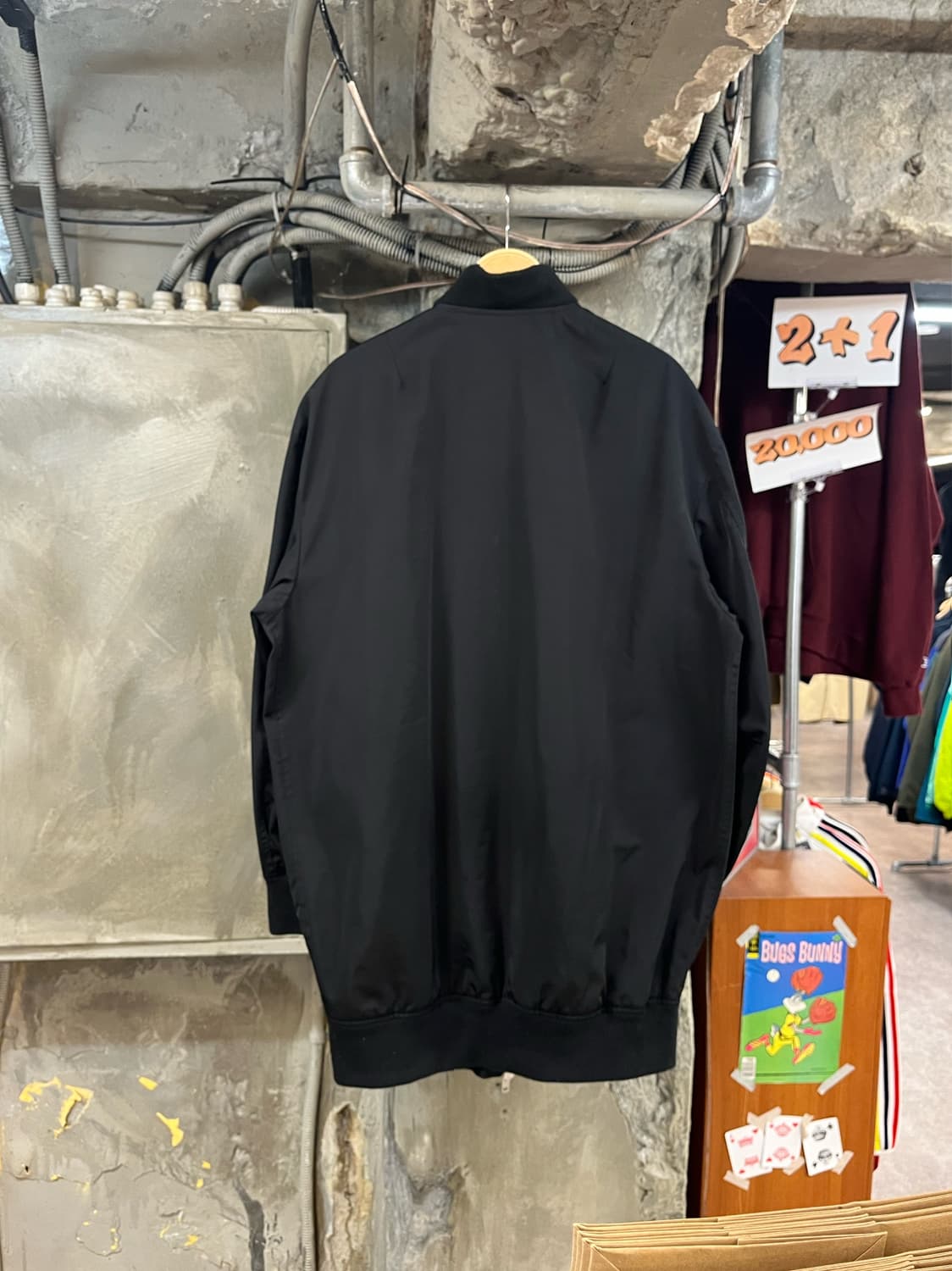 러브 모스키노 롱 봄버 자켓 블랙 90 #csz3590 상품이미지2