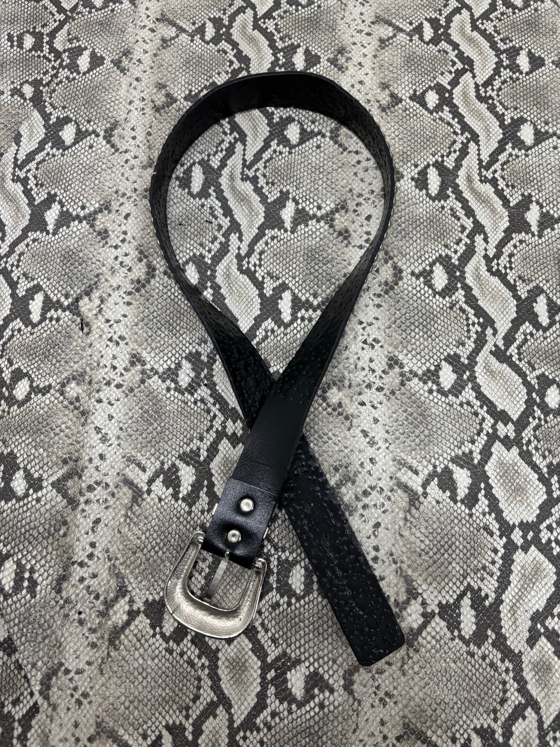 [ACC]Red Cubic&Stud Detail Belt 상품이미지7